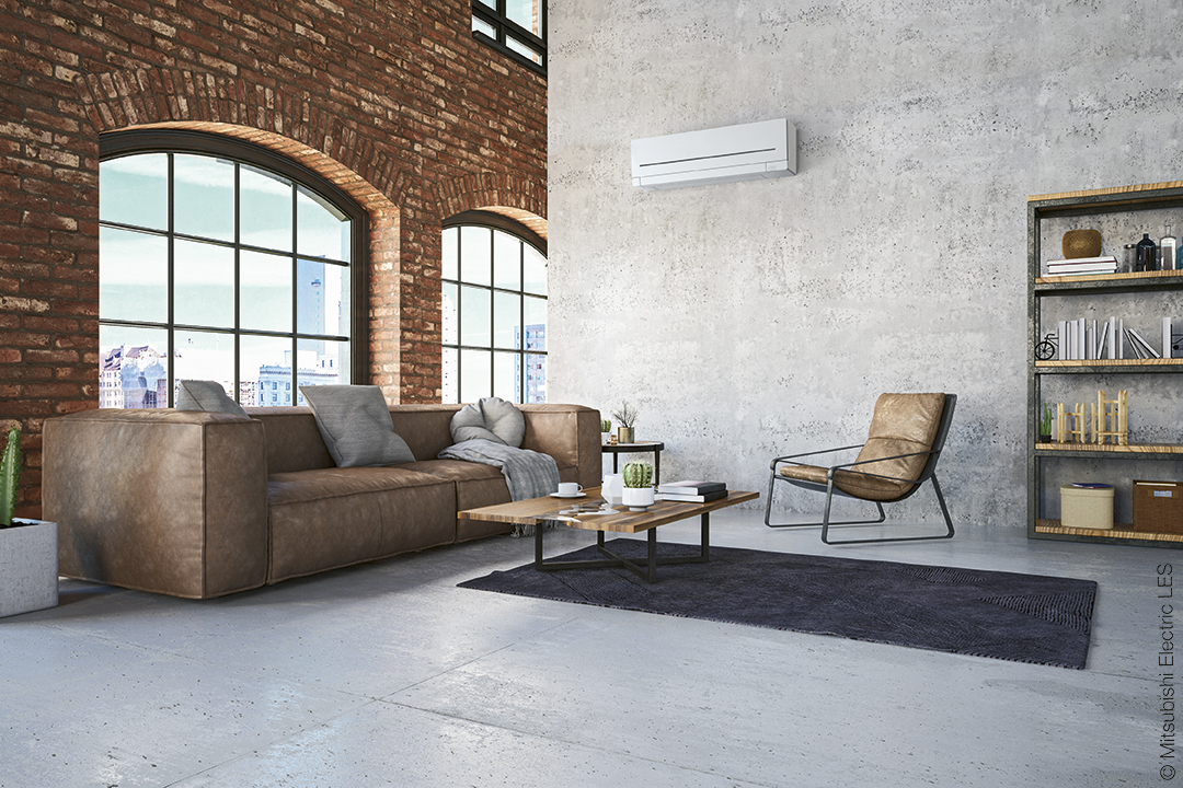 Loft room with cozy design